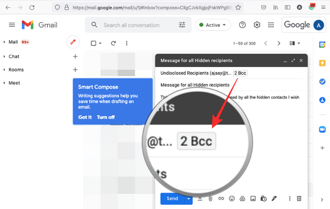 اخفاء عناوين المستلمين في Gmail 8