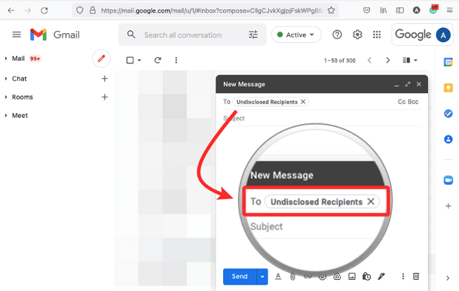 اخفاء عناوين المستلمين في Gmail 4