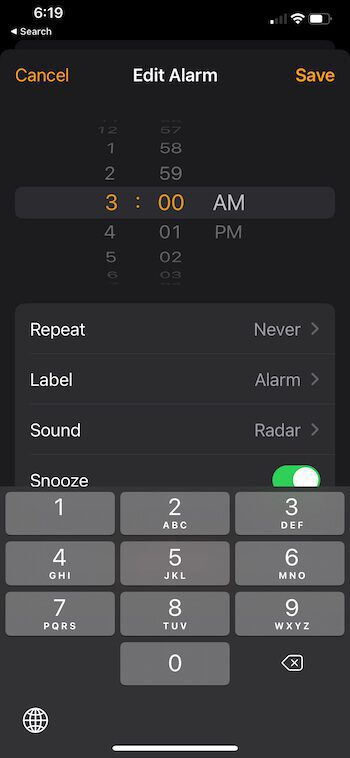 استخدم قائمة New Timer Picker