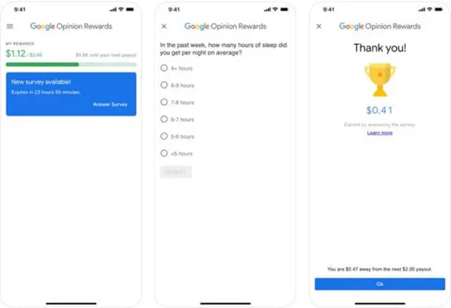 تطبيق Google Opinion Rewards