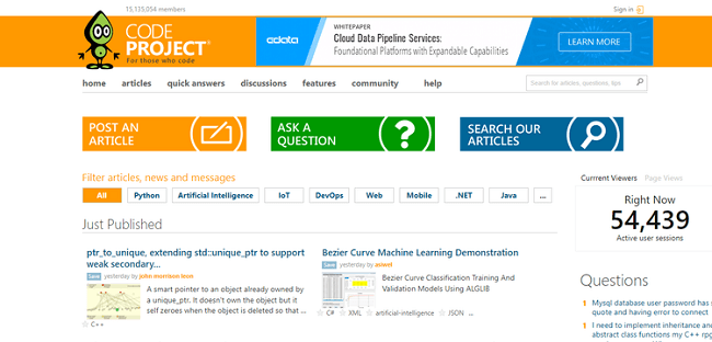 موقع CodeProject