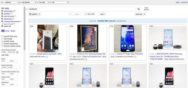 موقع Craigslist شراء وبيع الهواتف المستعملة