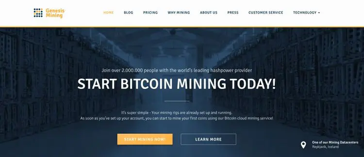 موقع Genesis Mining