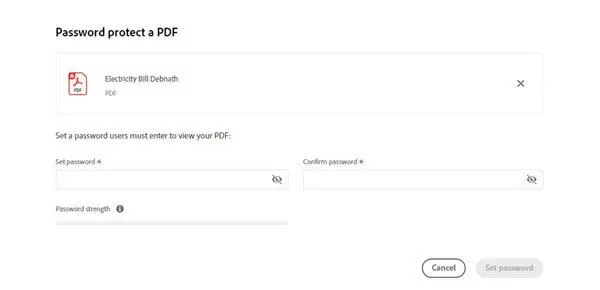 قفل ملفات PDF بكلمة مرور أونلاين 1