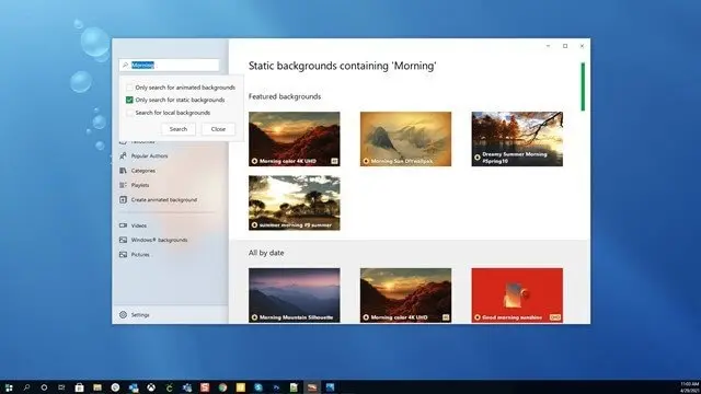 تطبيق Deskscapes تطبيقات خلفيات متحركة