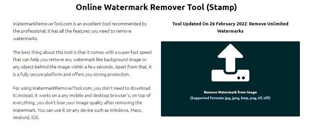 موقع Watermarkremovertool