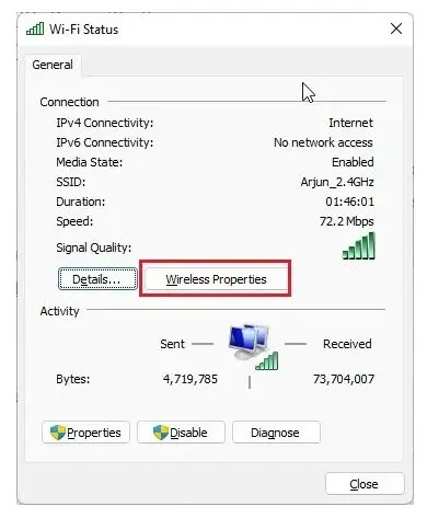 Wireless Properties