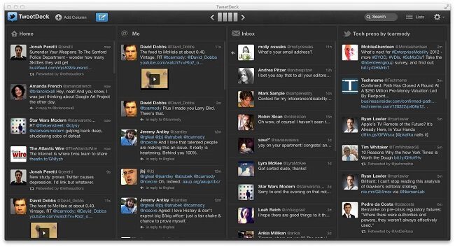 أداة TweetDeck