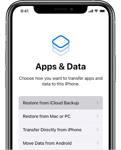 استرجاع رسائل البريد الصوتي من خلال iCloud Backup 1