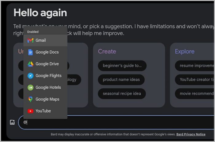 كيفية تفعيل واستخدام الإضافات في Google Bard منافس ChatGPT