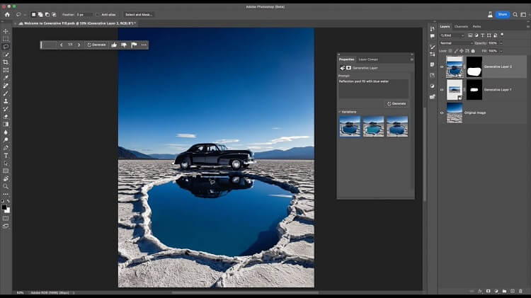 أداة Generative Fill في Photoshop