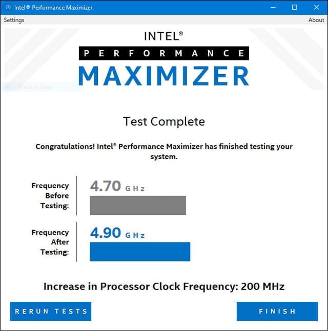 أداة Intel Performance Maximizer
