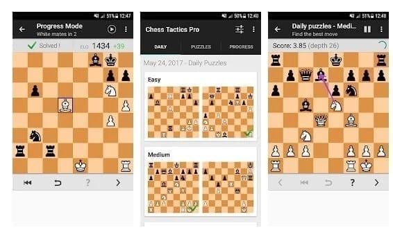 تطبيق Chess tactics Pro