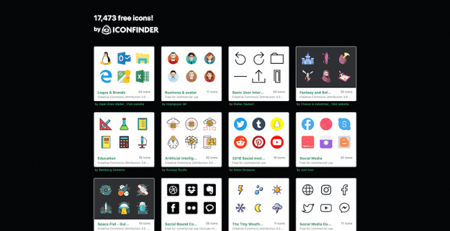 تطبيق ICONFINDER