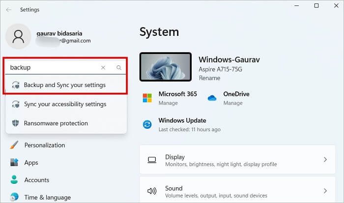 عمل نسخة احتياطية من Windows 11 سحابيًا