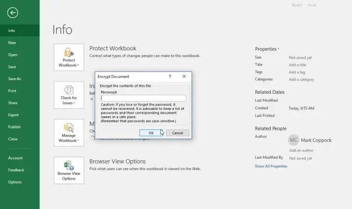 طريق قفل ملف Excel بكلمة مرور لحماية المعلومات